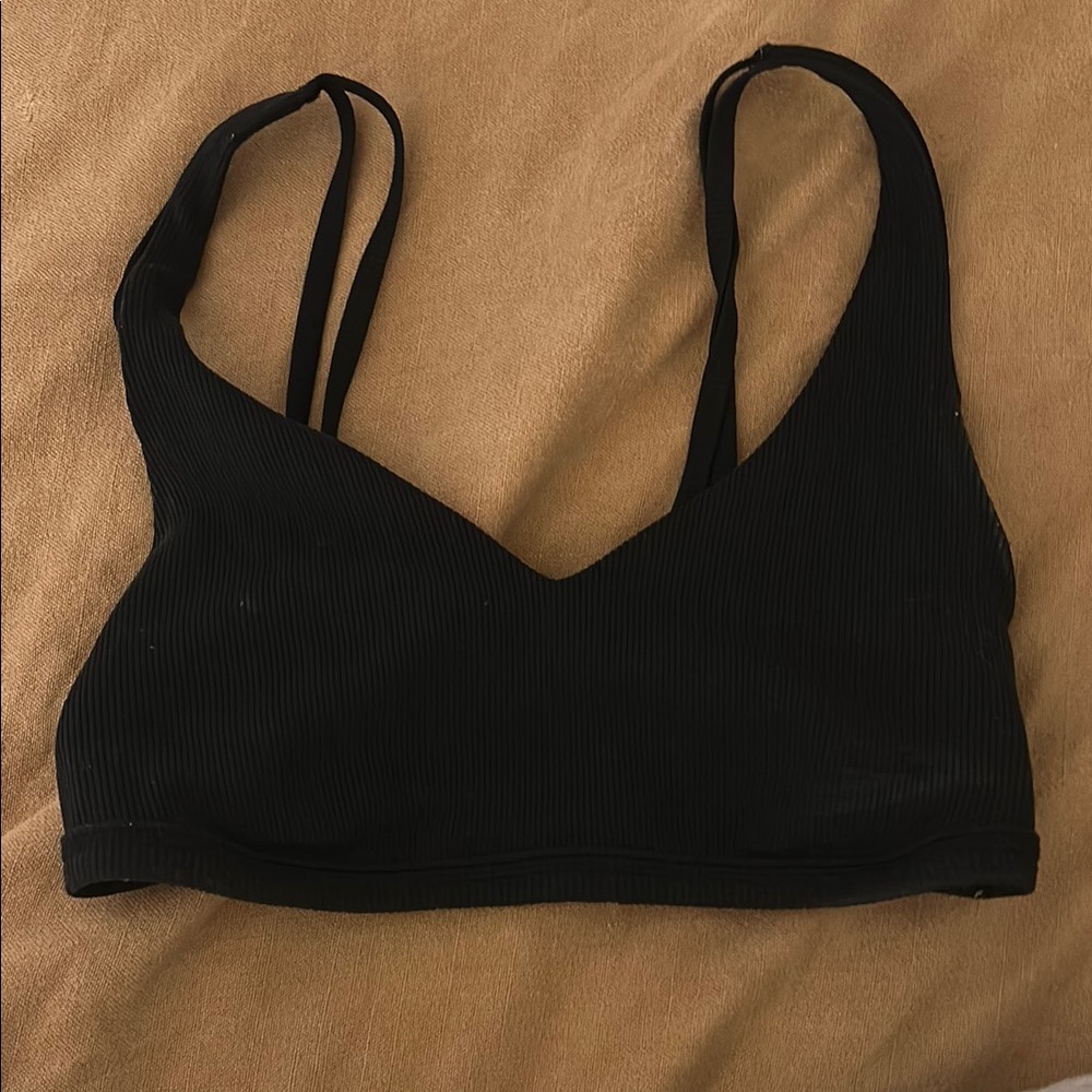 Offline by aerie - Black Ribbed Bralette